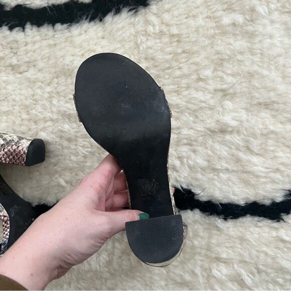 Jeffery Campbell Lindsay Snake Embossed Leather Heels - Picture 10 of 10